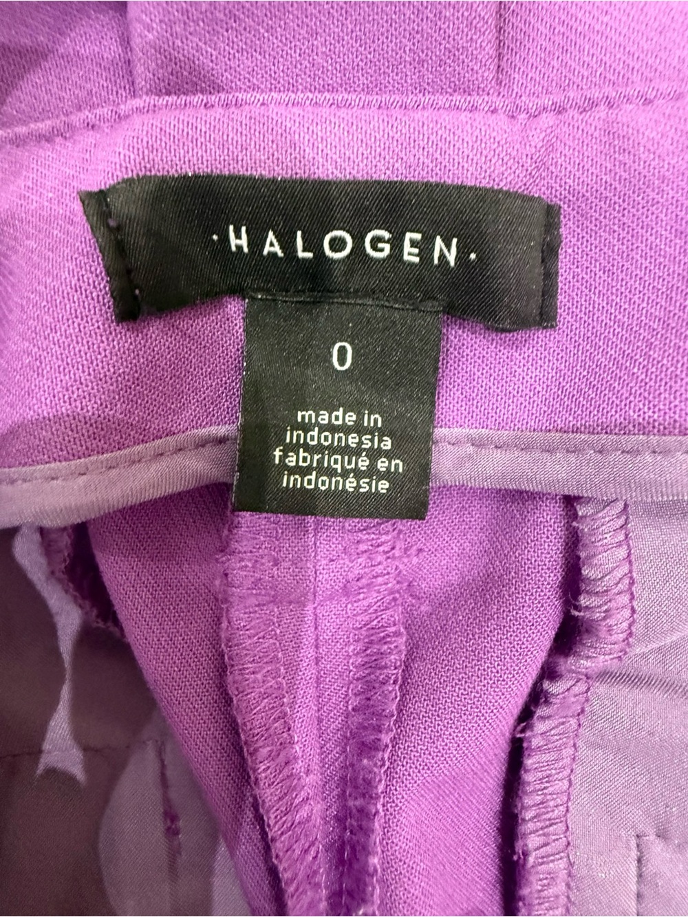 Halogen High-Waist Belted Cropped Pants in Lavender - Picture 5 of 6